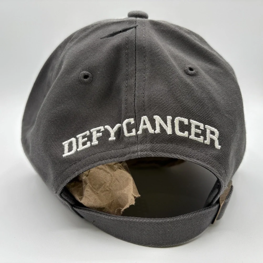 Jimmy Fund Golf Hat Cap 47 Brand Strap Back Boston Gray White Defy Cancer NEW